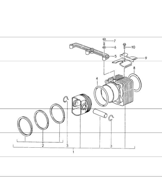 Diagram 102-05 Porsche 944 2.7L 8V 1988-89 