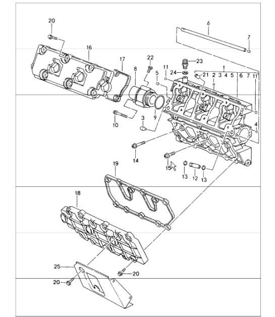Diagram 103-07 Porsche 918 Spyder 2014-2015 