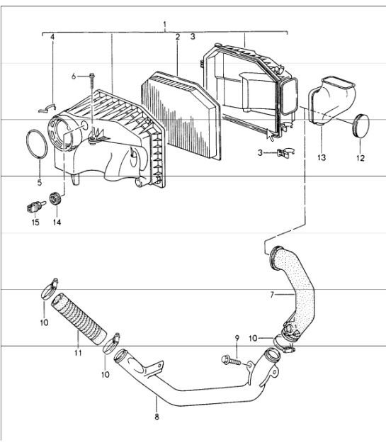 Diagram 106-00 Porsche 993 (911) (1994-1998) Moteur
