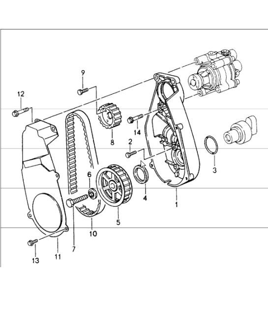 Diagram 108-00 Porsche Macan (95B) MK1 (2014-2018) Motor