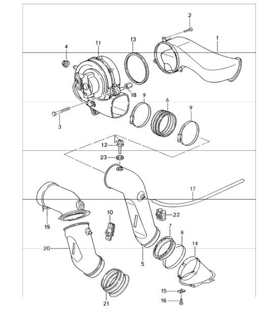 Diagram 108-10 Porsche 9J1.1 Taycan 2020-24 