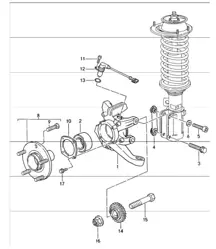 Radträger und Radnabe 993 1994-98