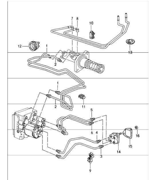 Diagram 604-08 Porsche Cayman 987C / 981C (2005-2016) 车轮、制动器