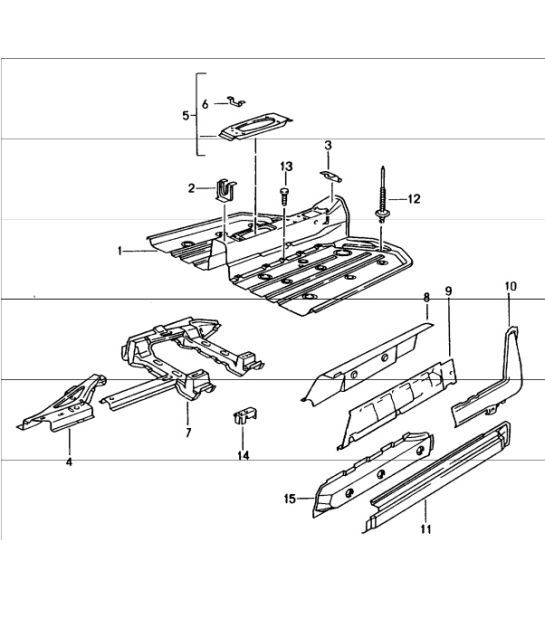 Diagram 801-20 Porsche 955 Cayenne 3.2L V6 2003-06 Body