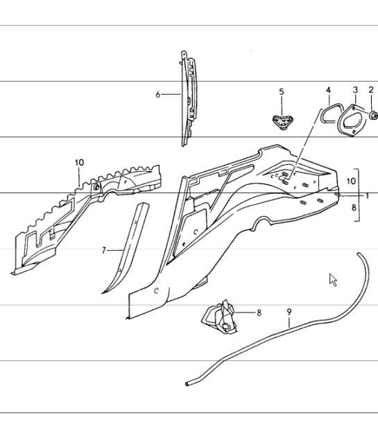 Diagram 801-30 Porsche Macan (95B) MK1 (2014-2018) Body