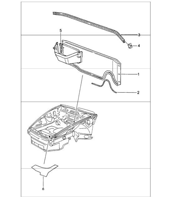 Diagram 801-65 Porsche Boxster 986/987/981 (1997-2016) Carrosserie