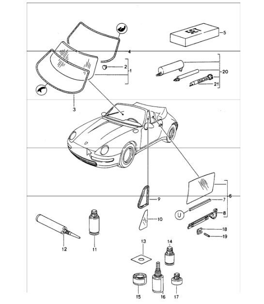 Diagram 805-05 Porsche Cayenne Turbo 4.5L 2003>> Body