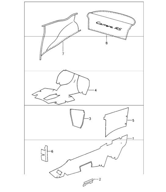 Diagram 807-02 Porsche 997 MK1 GT3 / GT3 RS 2007-09 Body