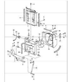ventola condensatore anteriore 993 1994-98