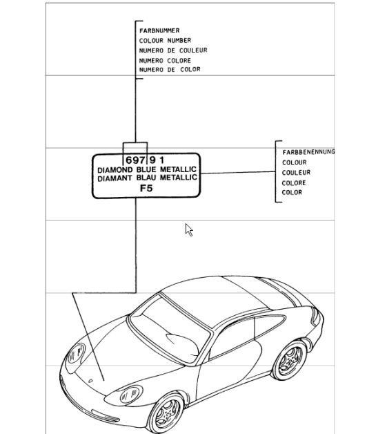 Diagram 004-00 Porsche 997 MK1 Carrera 4 3.6L 2005-08 Accessories & others 