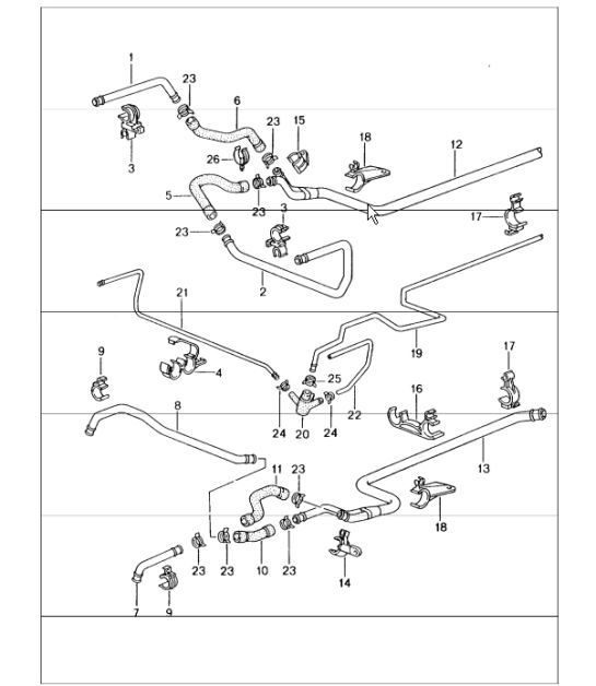 Diagram 105-12 Porsche Cayman 718C (982C) 2017>> Moteur