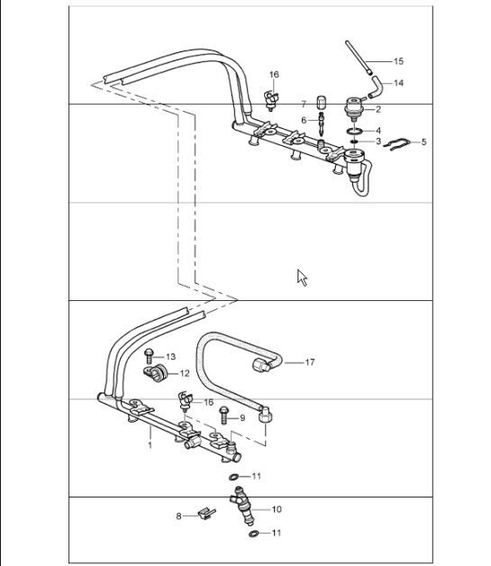 Diagram 107-05 Porsche Cayman T 718 2.0L Manual (300Bhp) Engine