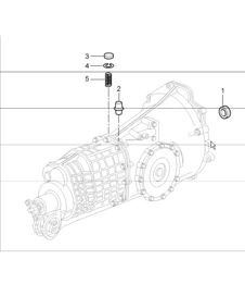 transmission, removed single parts 996 CARRERA 2/4 (M338/M339) G96.00/30/01/31 1998-05