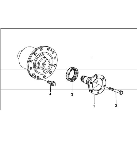 Diagram 305-05 Porsche 964 (911) C2 1989-93 Trasmissione