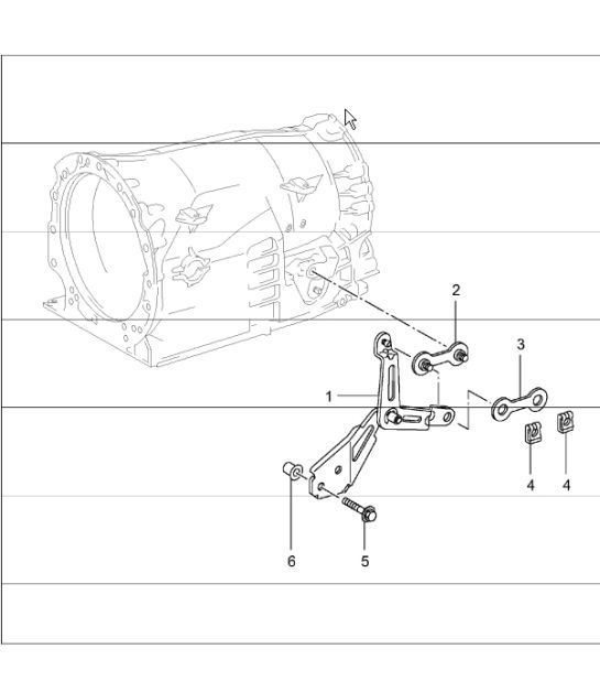 Diagram 320-06 Porsche 996 (911) (1997-2005) Übertragung