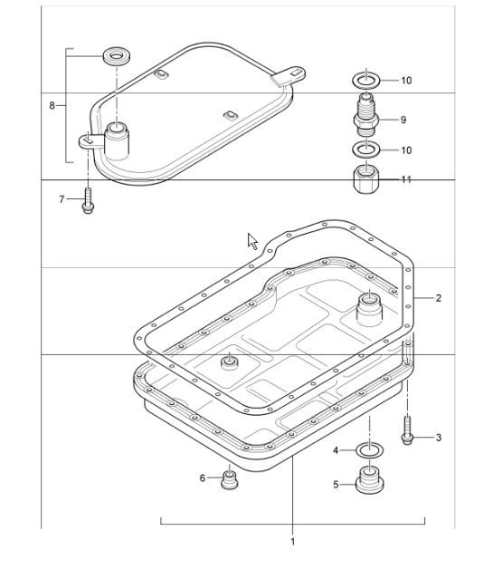Diagram 340-01 Porsche Boxster 718 (982) 2017>> Trasmissione
