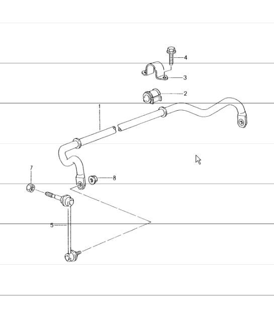 Diagram 402-05 Porsche Cayman 718C (982C) 2017>> Essieu avant, Direction 