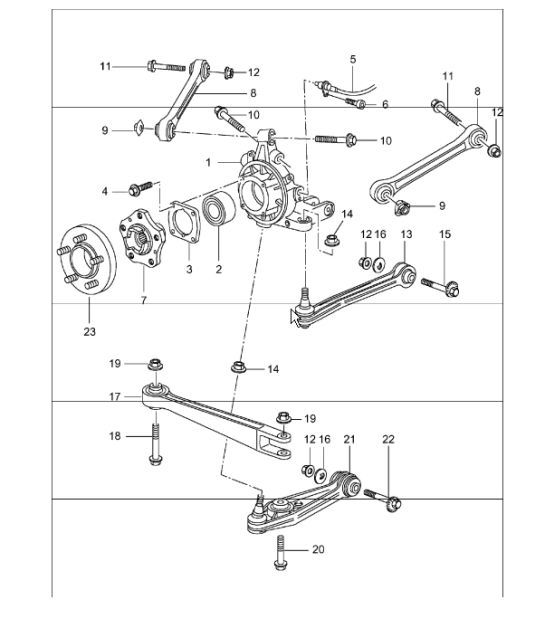 Diagram 501-00 Porsche 9J1.1 Taycan 4S 2020-24 