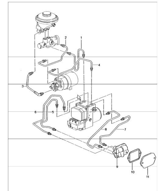 Diagram 604-09 Porsche 928S 4.7L 1981-83 