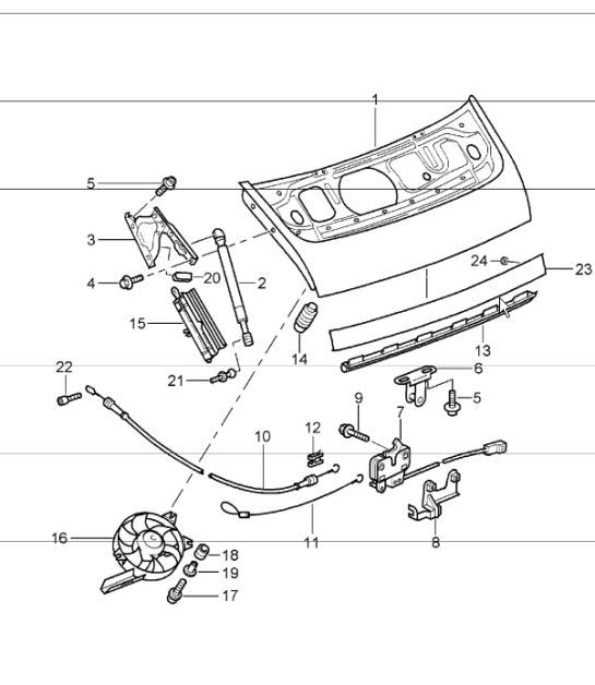 Diagram 803-05 Porsche 964 (911) C4 1989-93 Body