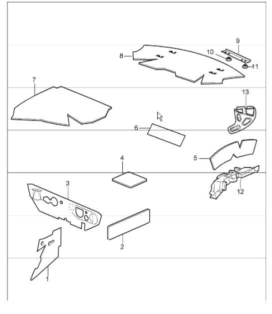 body sound proofing - 1 - for 996 CABRIO 1998-05