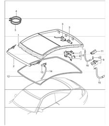 glass roof 996 TARGA 1998-05