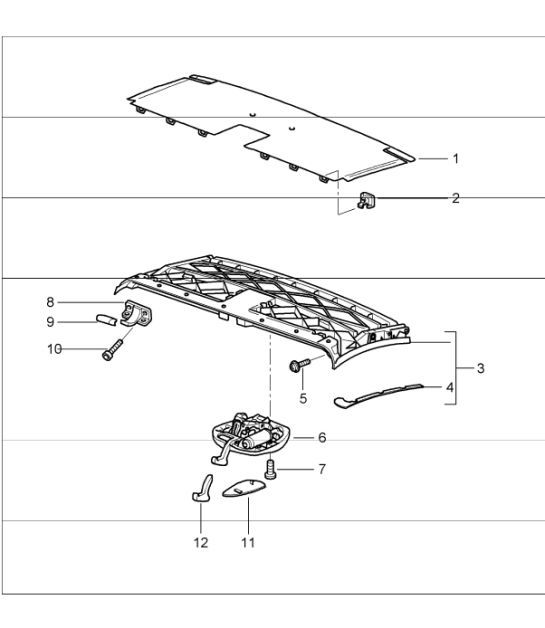 Diagram 811-05 Porsche 997 MK1 GT3 / GT3 RS 2007-09 Body