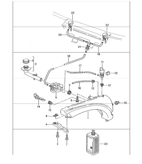Diagram 904-10 Porsche Macan (95B) MK1 (2014-2018) Équipement électrique