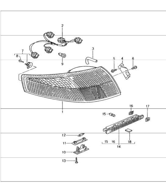 Diagram 905-05 Porsche Cayman GT4 718 4.0L / GT4 RS 718 4.0L 