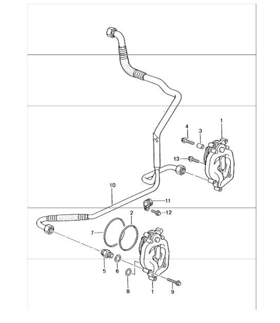 Diagram 104-20 Porsche 997 MK1 Carrera 4 3.6L 2005-08 Motore