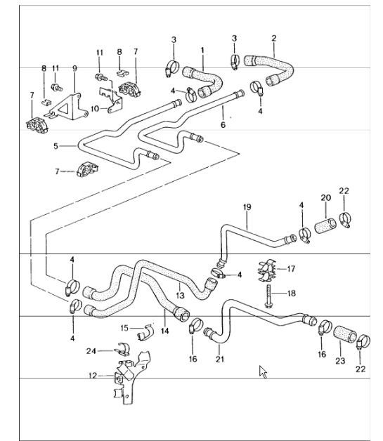 Diagram 105-03 Porsche 9J1.1 Taycan Turbo S 2020-24 