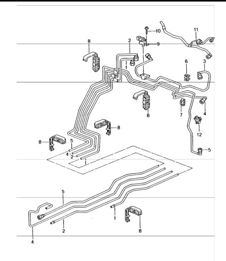fuel system front 996 TURBO 2001-05