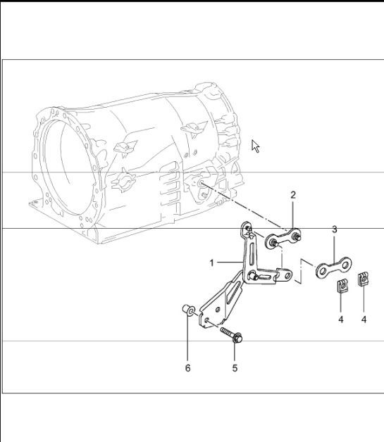 Diagram 320-05 Porsche Boxster 986 2.5L 1997-99 Übertragung