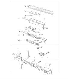lining door sill 996 TURBO 2001-05