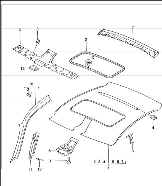 rooflining 996 TURBO 2001-05