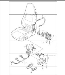wiring harnesses switch 996 TURBO / GT2 2001-05