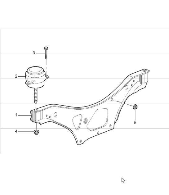 Diagram 109-00 Porsche 997 MK1 Carrera 2 3.6L 2005-08 引擎
