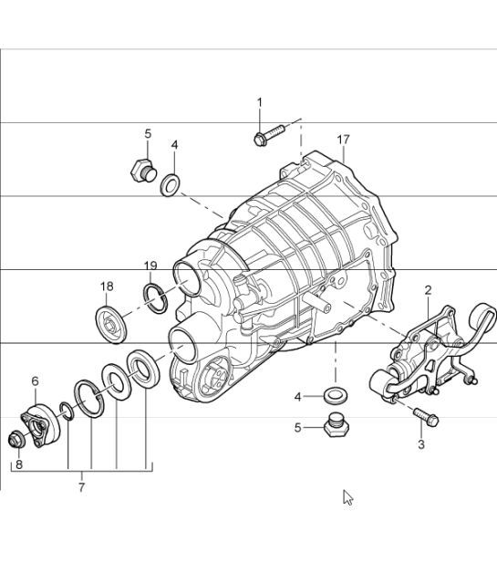 Diagram 302-05 Porsche 993 (911) C2 1994-97 Transmission