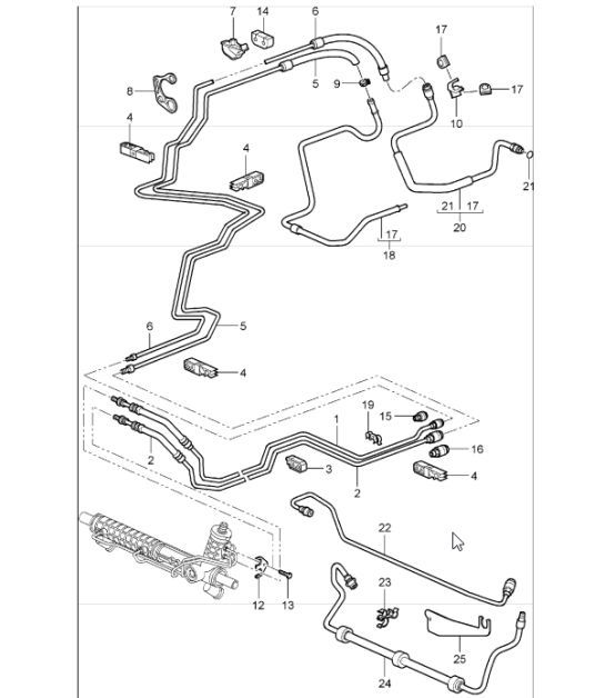Diagram 403-01 Porsche 992.2 GT3 2025>> 