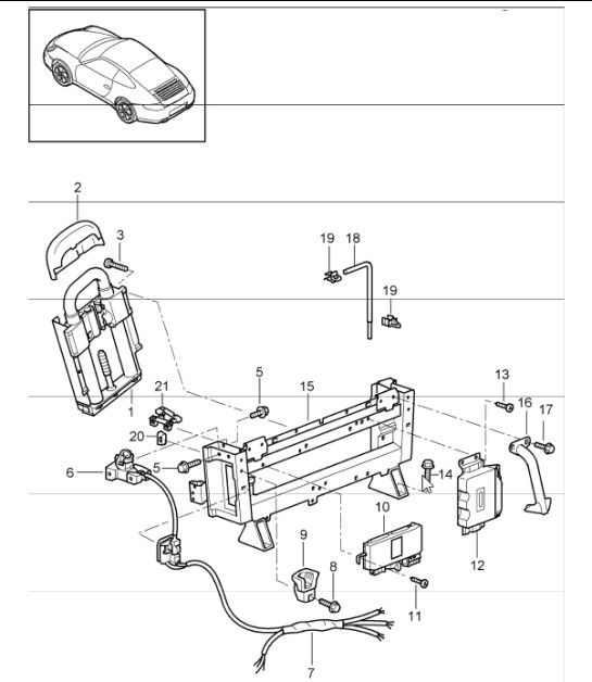 Diagram 811-15 Porsche Cayman 718C (982C) 2017>> Karosserie