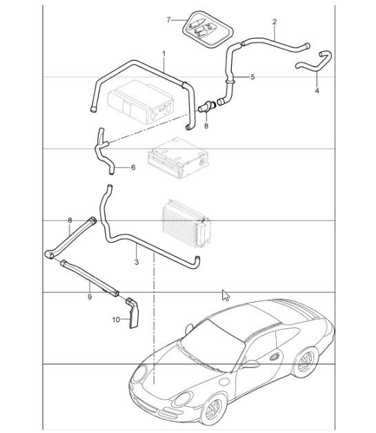Diagram 813-02 Porsche Macan (95B) MK1 (2014-2018) Carrocería