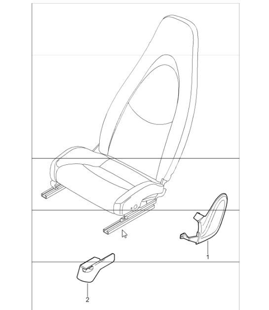 Diagram 817-00 Porsche 997 MKII Carrera C4S 3.8L 2009-12 Body