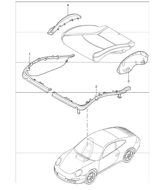 Diagram 817-24 Porsche 997 MK1 GT3 / GT3 RS 2007-09 Body