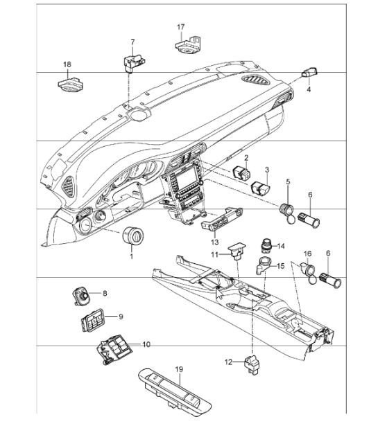Diagram 903-05 Porsche Cayman 718C (982C) 2017>> 电子设备
