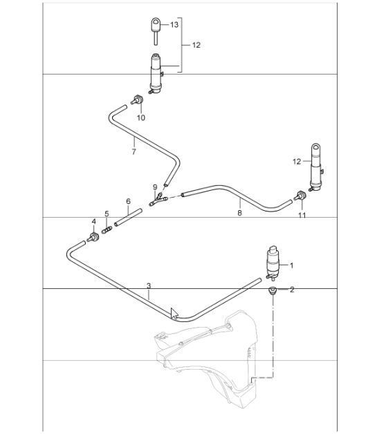 Diagram 904-20 Porsche 997 MKII GT2 RS 2011-13 Elektrische Ausrüstung