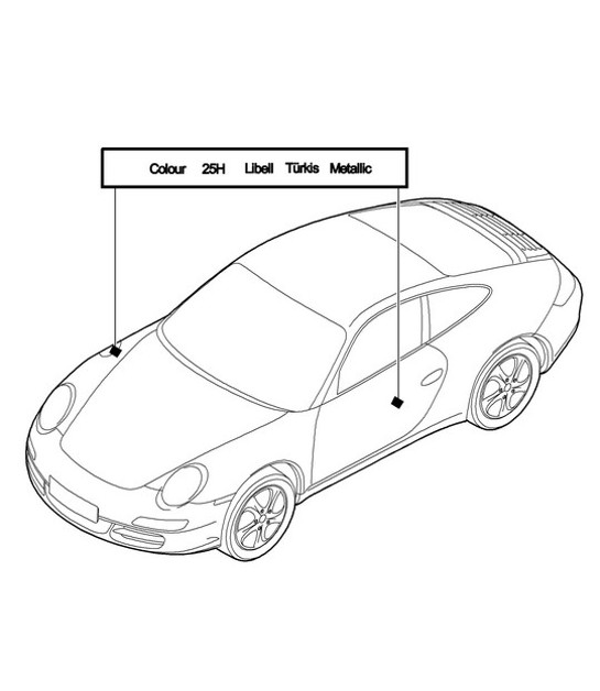 Diagram 004-000 Porsche Cayman GT4 3.8L 2015-16 Accessoires et autres 