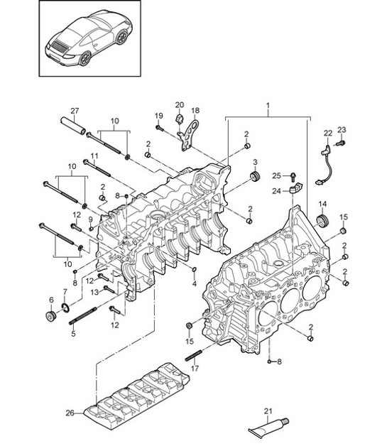 Diagram 101-005 Porsche 992.2 GT3 2025>> 