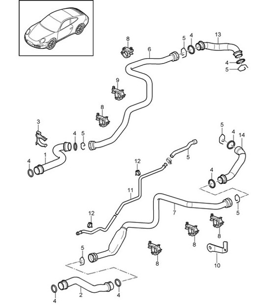 Diagram 105-007 Porsche Panamera GTS V8 4.8L 4WD (440Hp) 