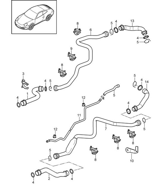 Diagram 105-007 Porsche Macan (95B) MK1 (2014-2018) Motor