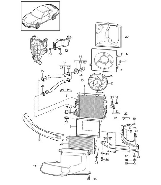 Diagram 105-015 Porsche 911 & 912 (1965-1989) Motore